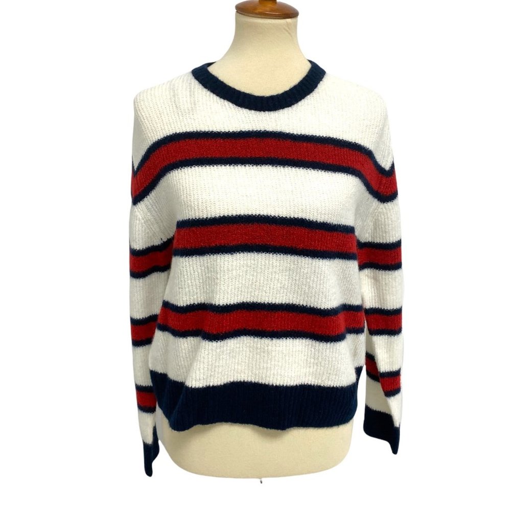 DIVIDED H&M women's sweater striped crew neck size S